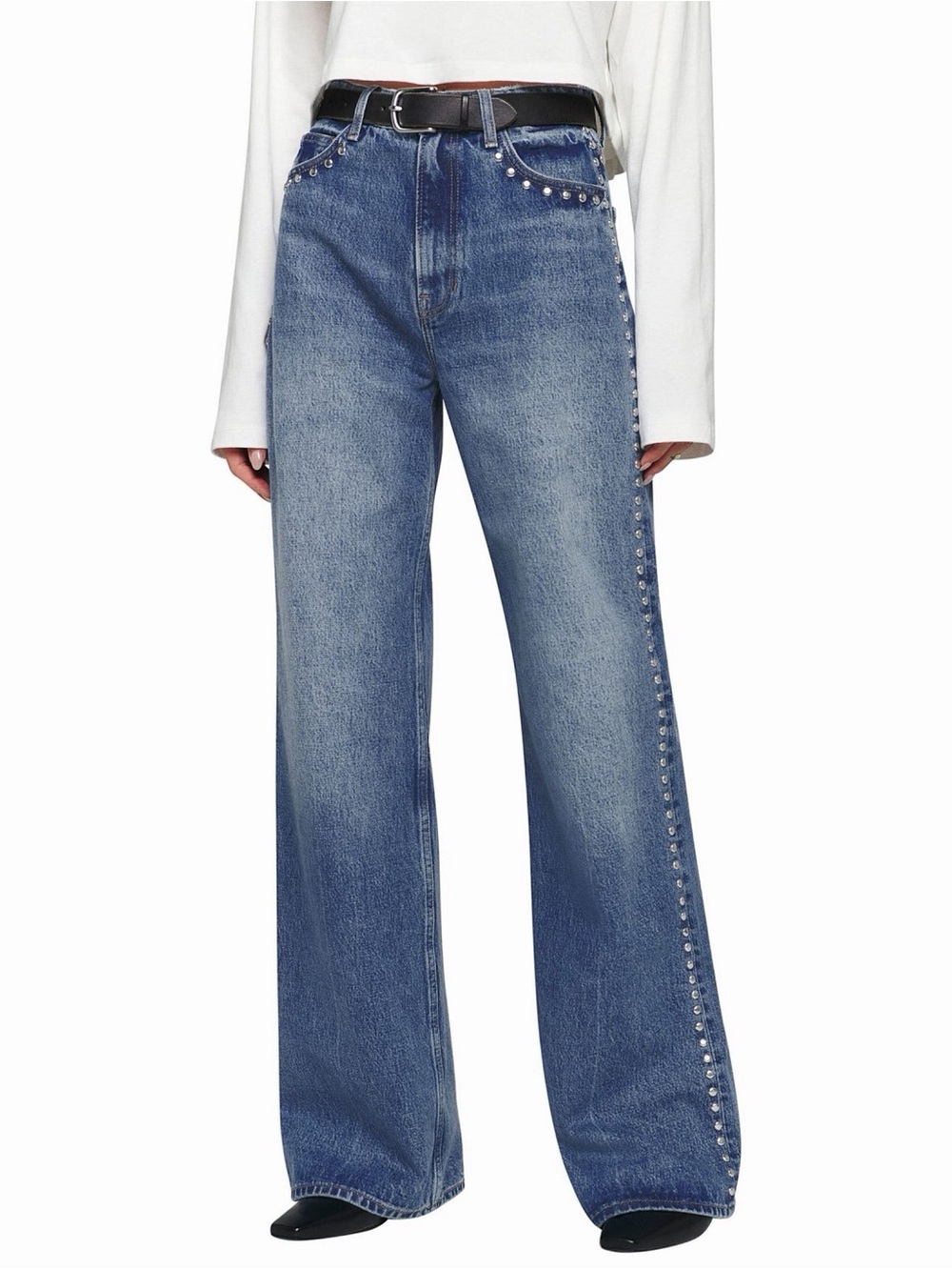 Reformation Cary High Rise Slouchy Wide Leg Jeans